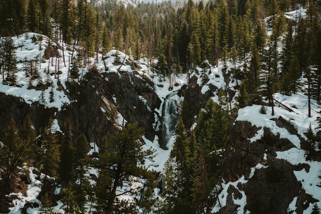 dramatic cascade of Seven Falls in South Cheyenne Canon, Colorado Springs