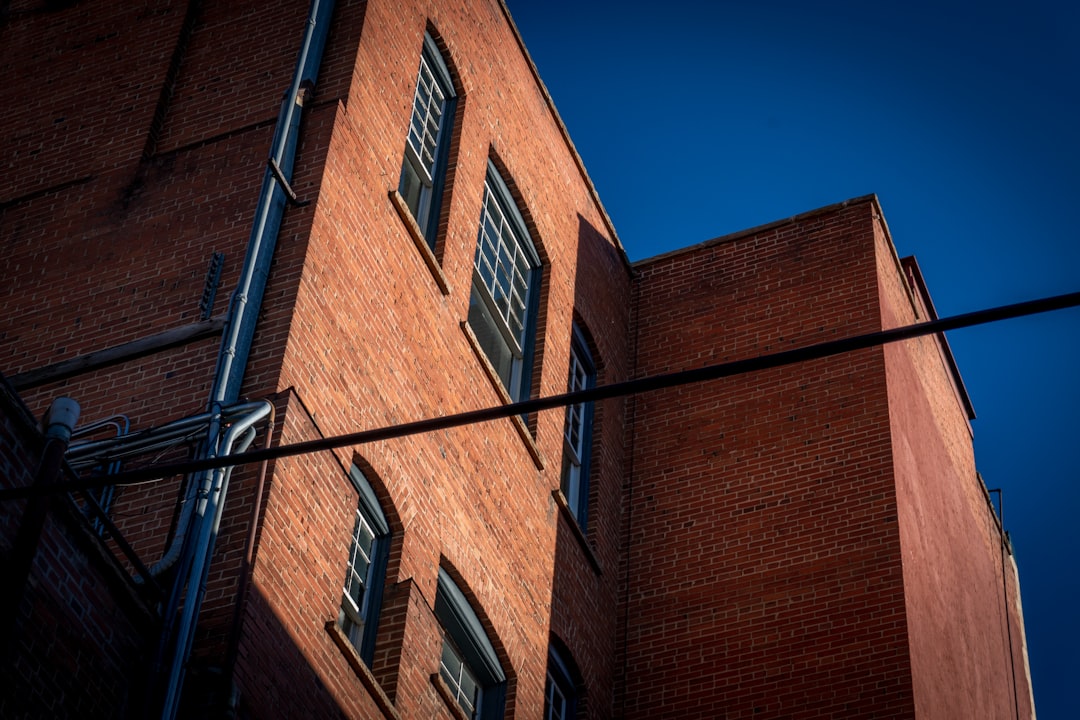 historic brick buildings on a sunny street in Colorado Springs