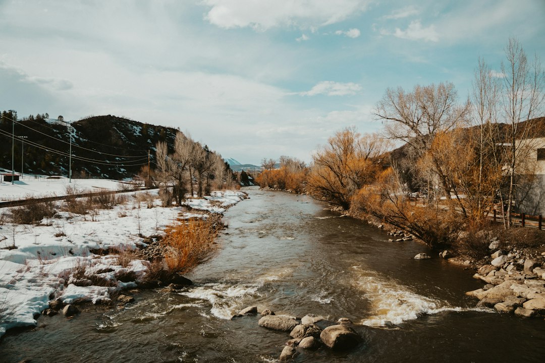 panoramic view of Downtown Colorado Springs with Pikes Peak in the background