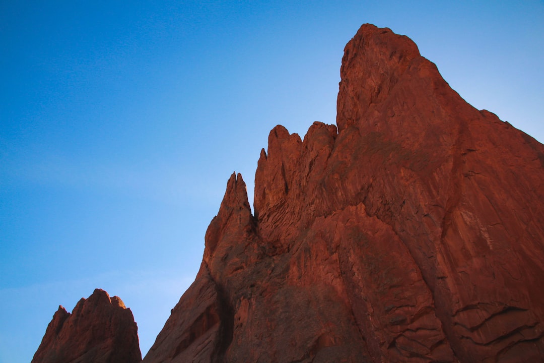 view of red rock formations at Red Rock Canyon Open Space in Colorado Springs