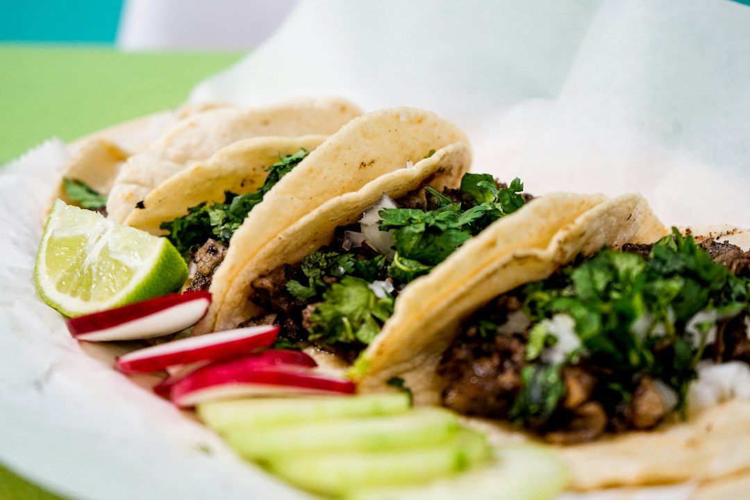 delicious and authentic-looking street tacos on a plate