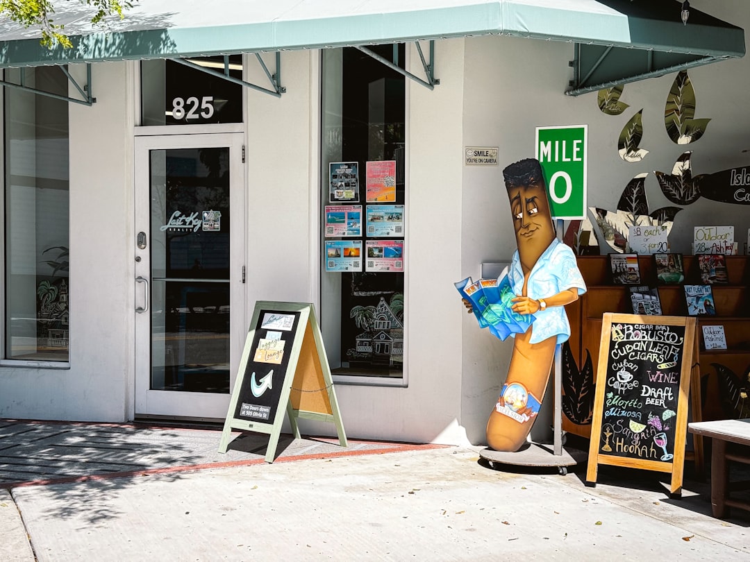 quaint local boutique storefront on a sunny day in Florida