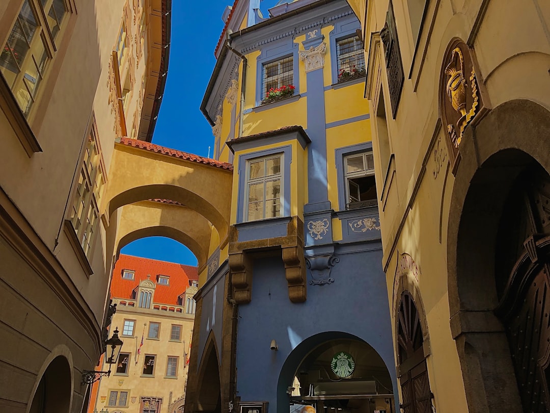 charming pedestrian alleyway with artist studios and colorful storefronts