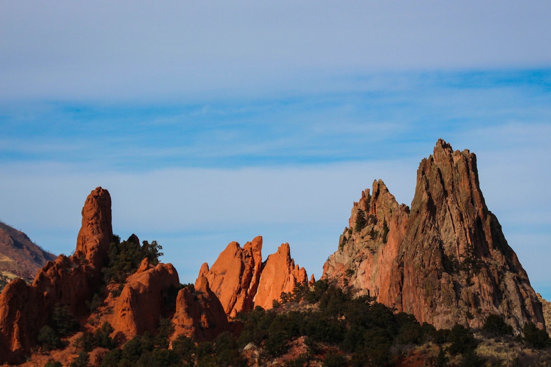 majestic Garden of the Gods rock formations in Colorado Springs